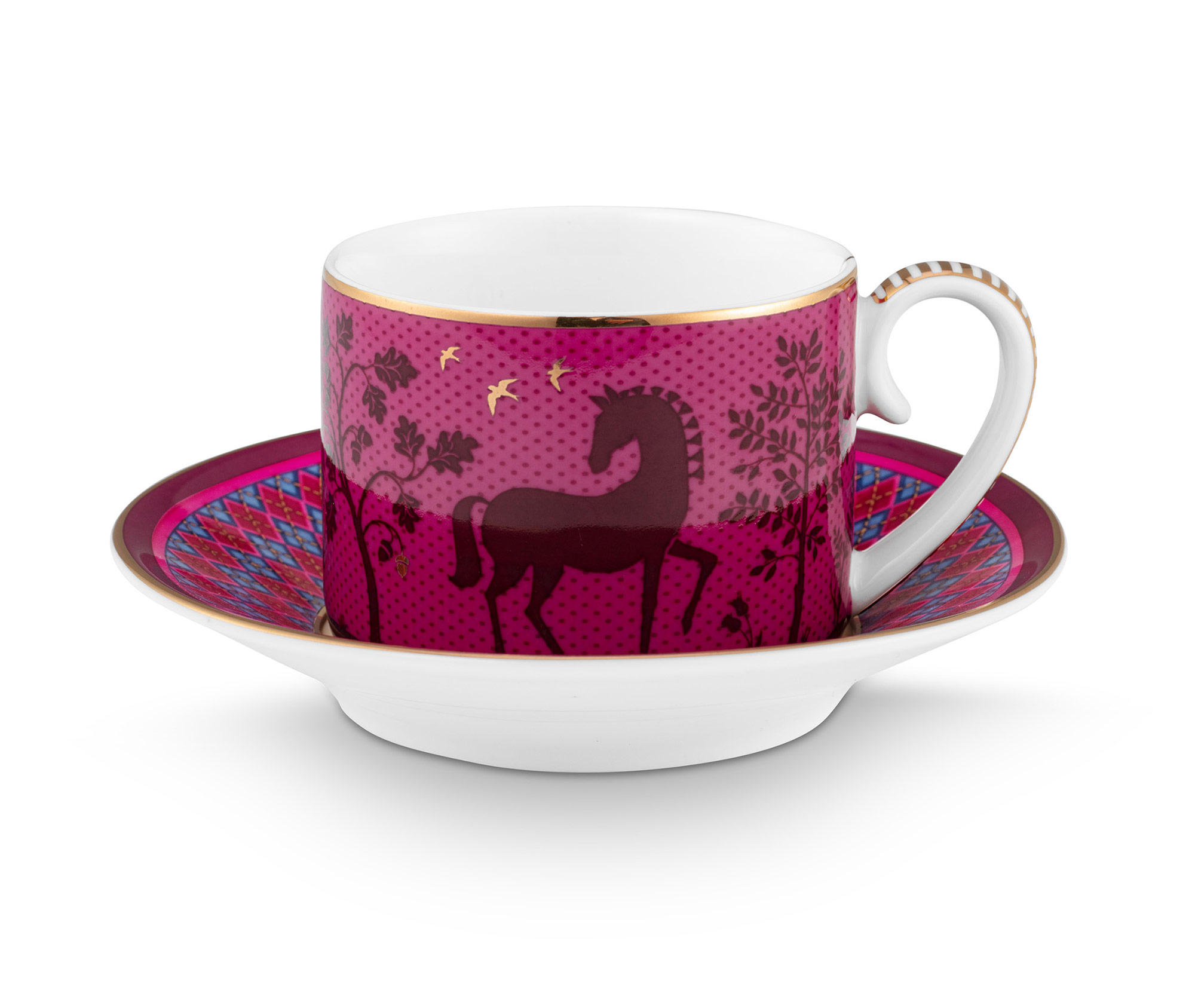 Pip Studio 2er Set Espressotassen Deerest Darling | Pink