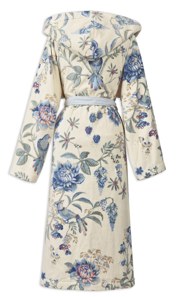 Pip Studio Bademantel Secret Garden | Weissblau