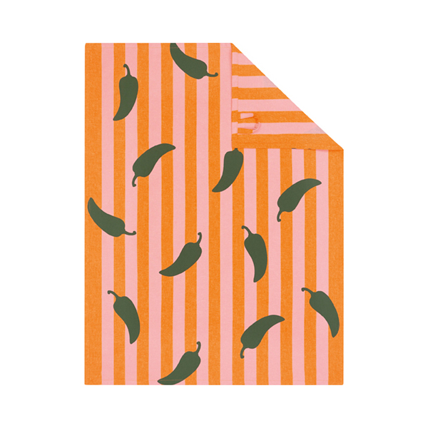 Cawö Geschirrtuch Prints & Stripes 545 | 23 rosa/orange