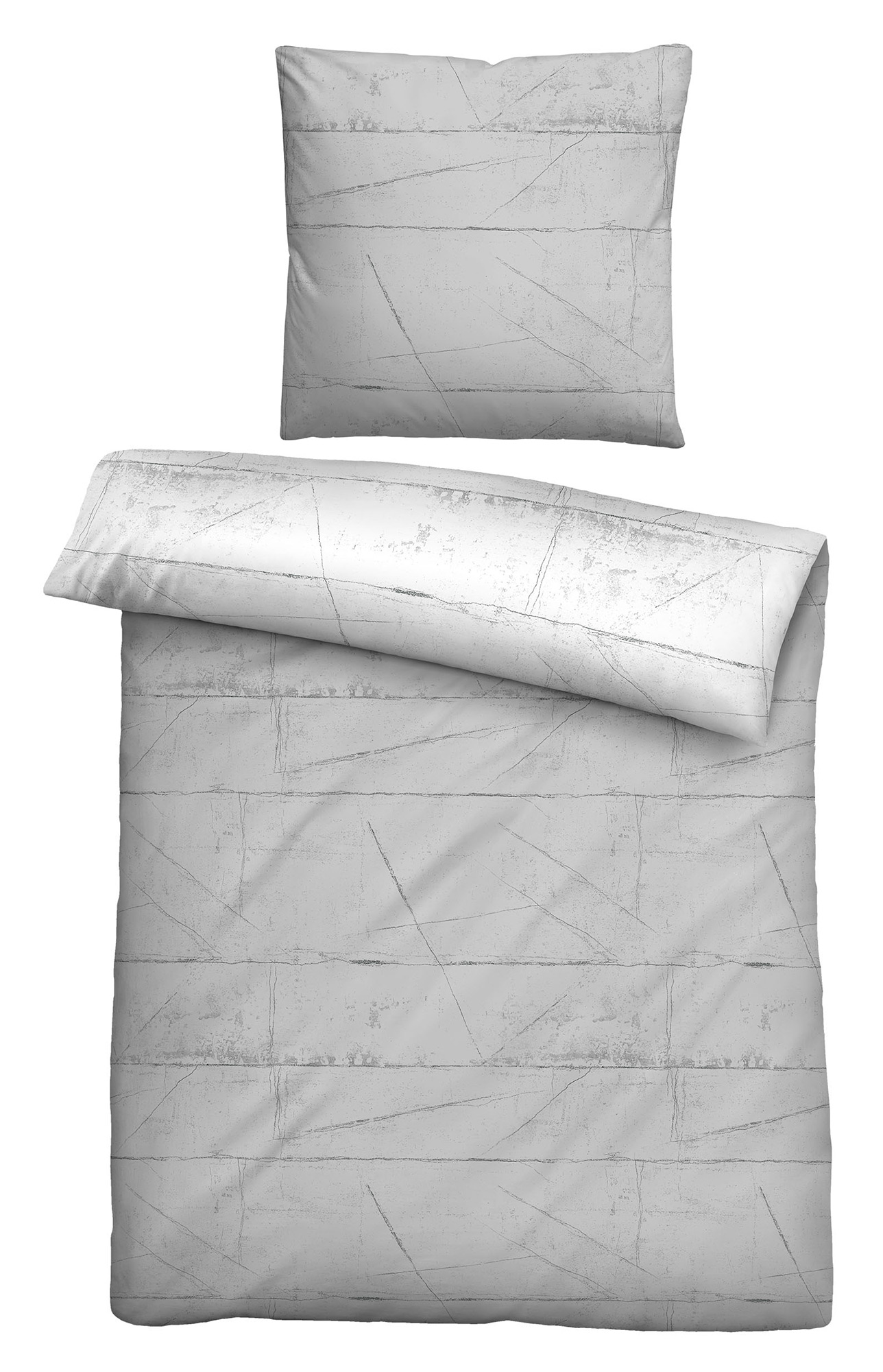 Biberna Satin-Bettwäsche 0614509 | 017 Sturmgrau