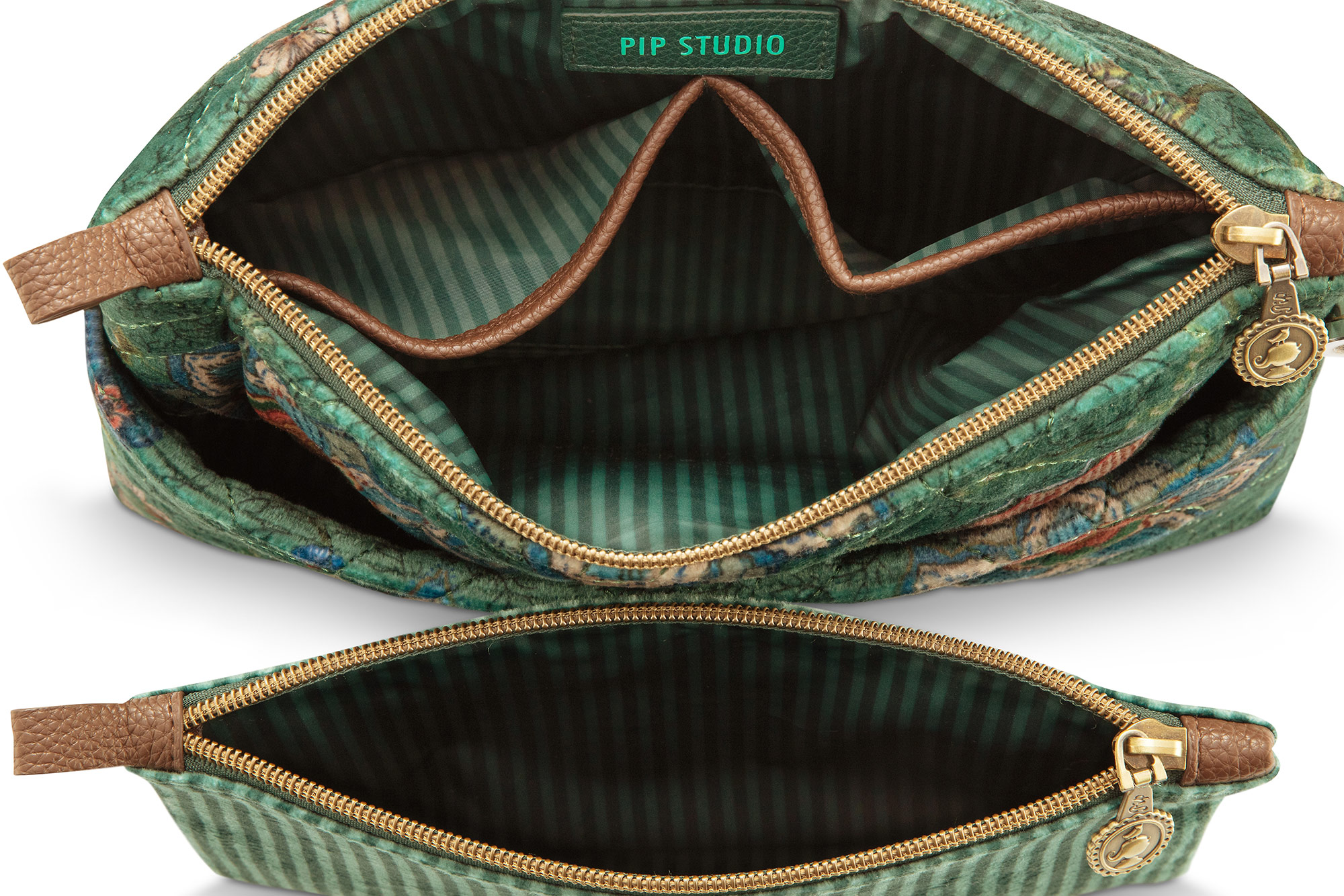 Pip Studio Kosmetiktasche Mumbai Morning | grün