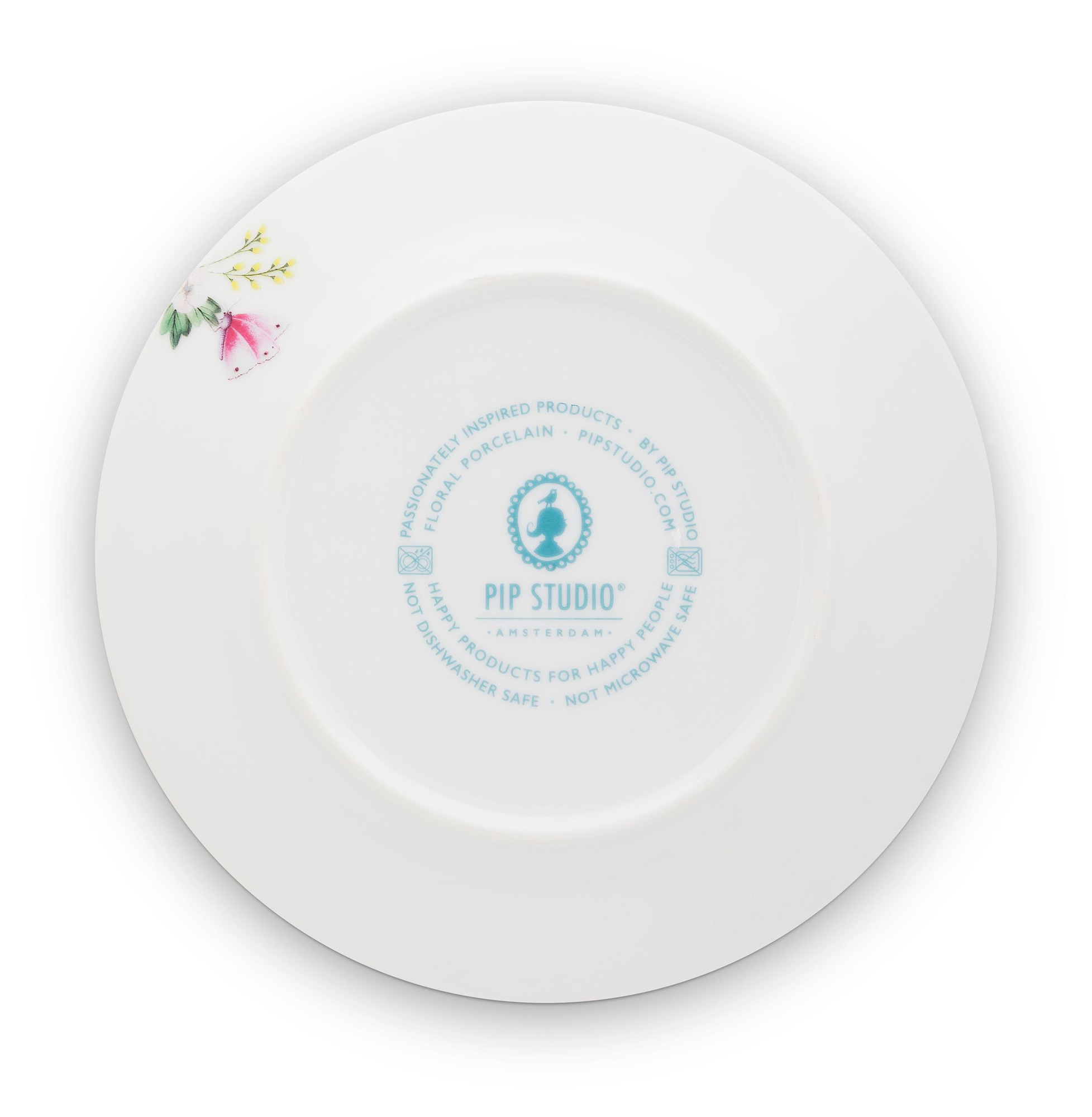 Pip Studio Frühstücksteller Blushing Birds |  blau