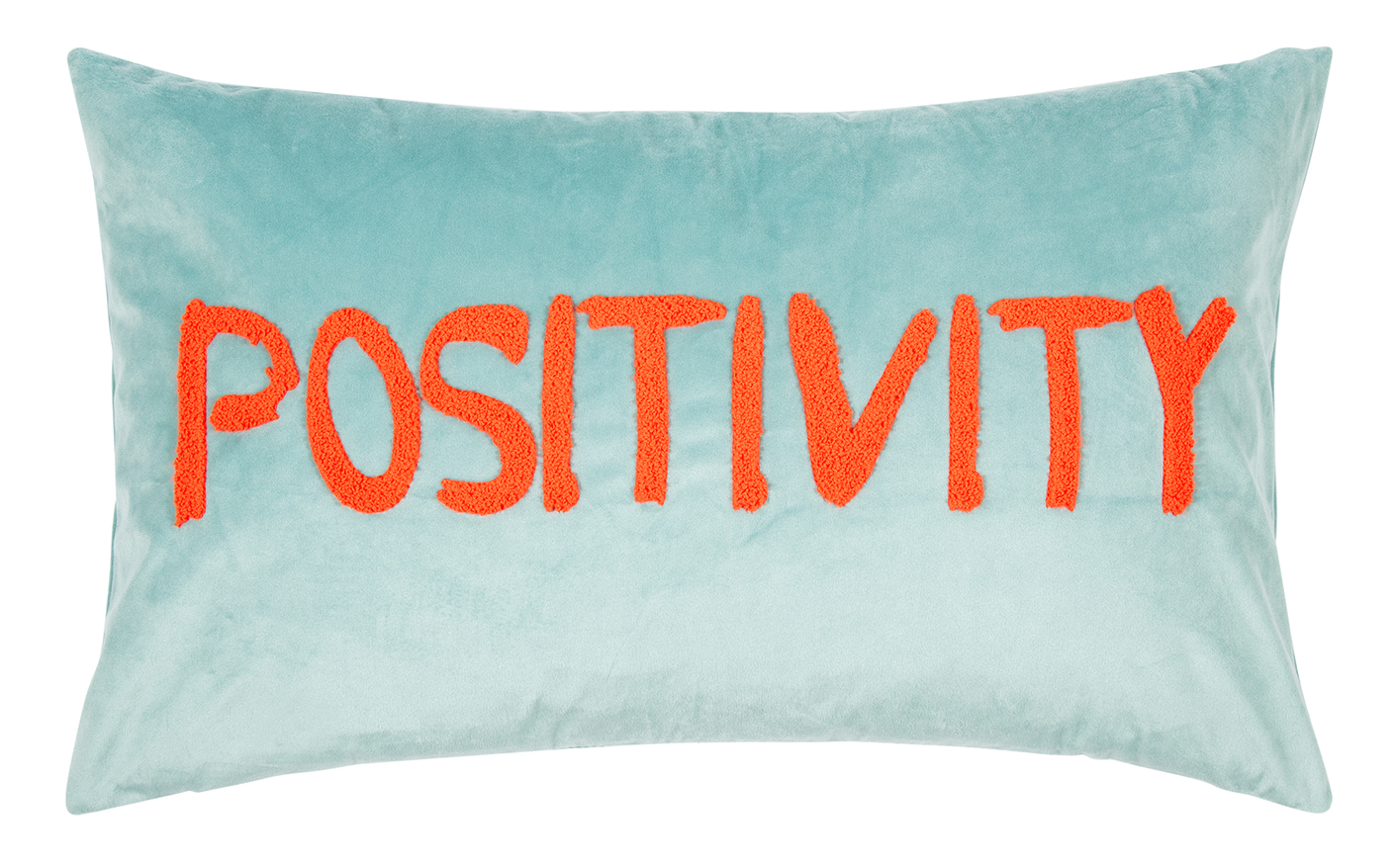 Pad Kissenhülle Letters POSITIVITY | orange-light mint