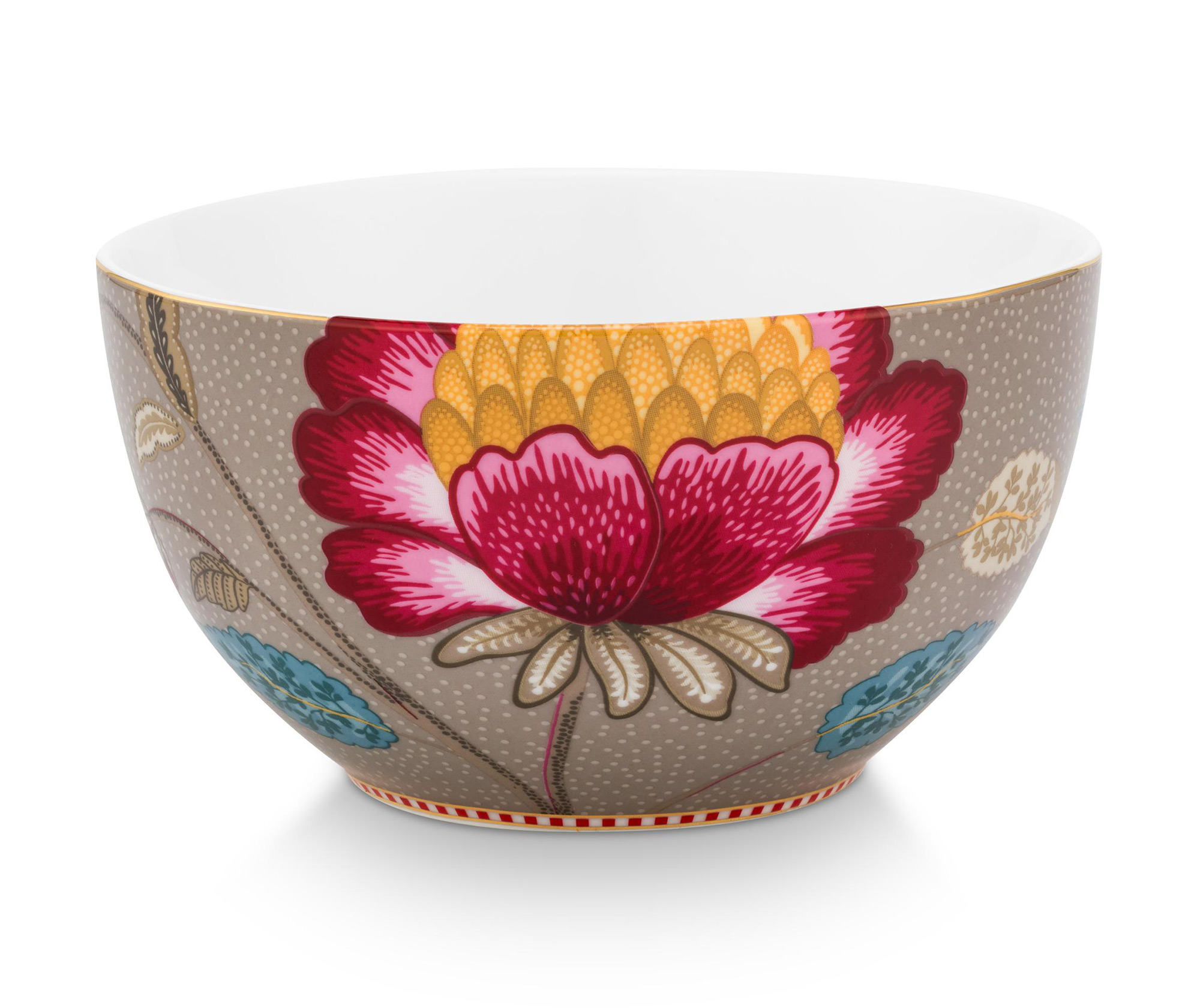 Pip Studio Schüssel Blooming Tales | Fantasy Khaki