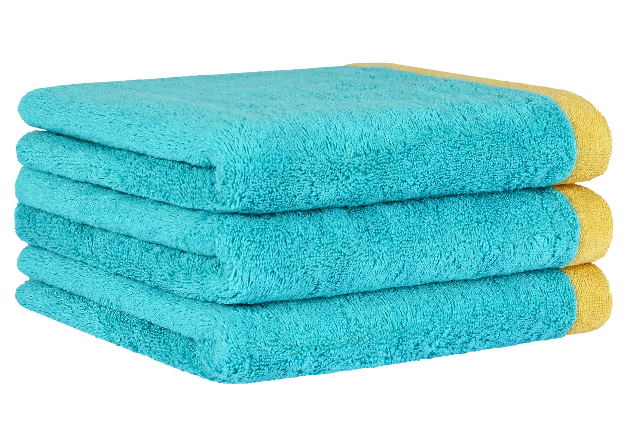 Cawö Duschtuch Lifestyle Splash 7071 | 15 türkis/apricot