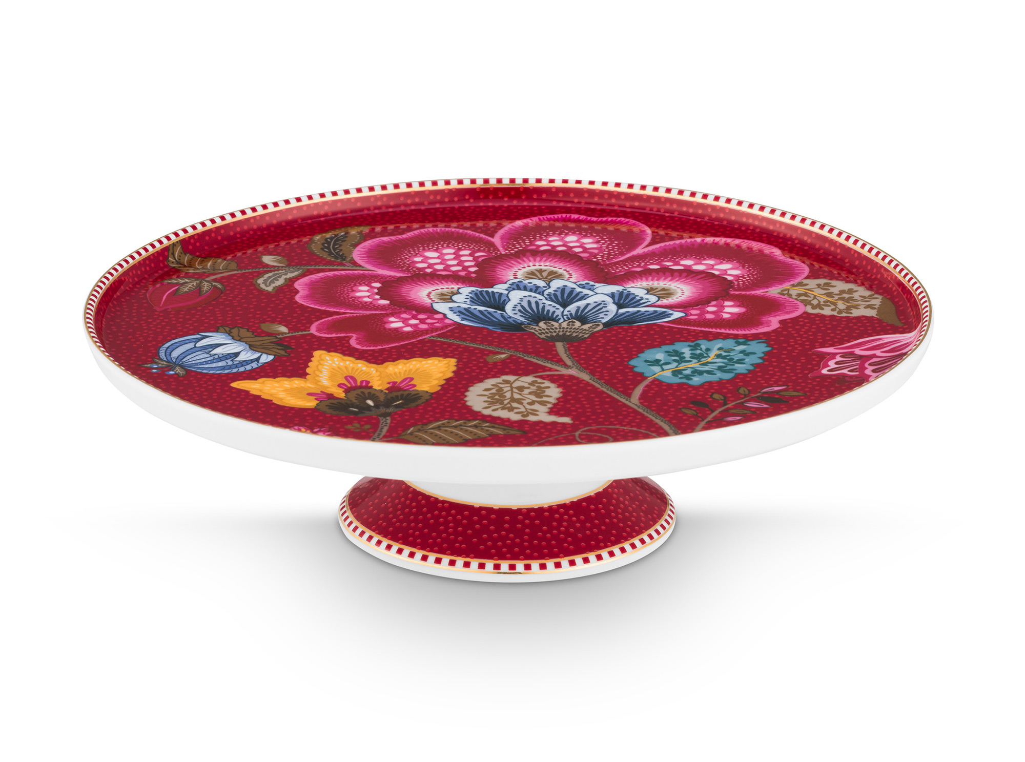 Pip Studio Mini-Kuchenteller Blooming Tales | Dark Red