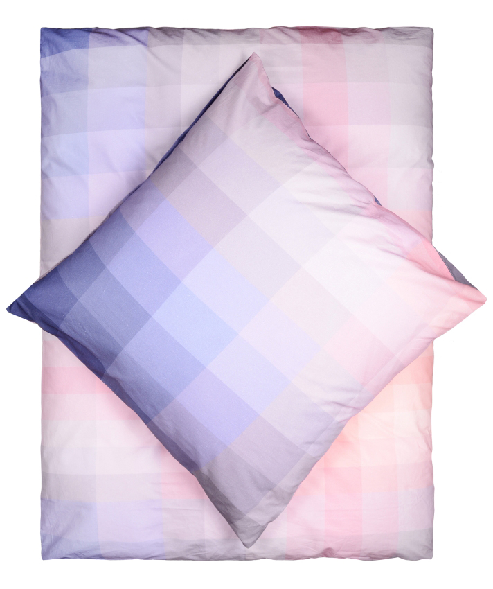 Living Dreams Satin-Bettwäsche | 600 blue/blush