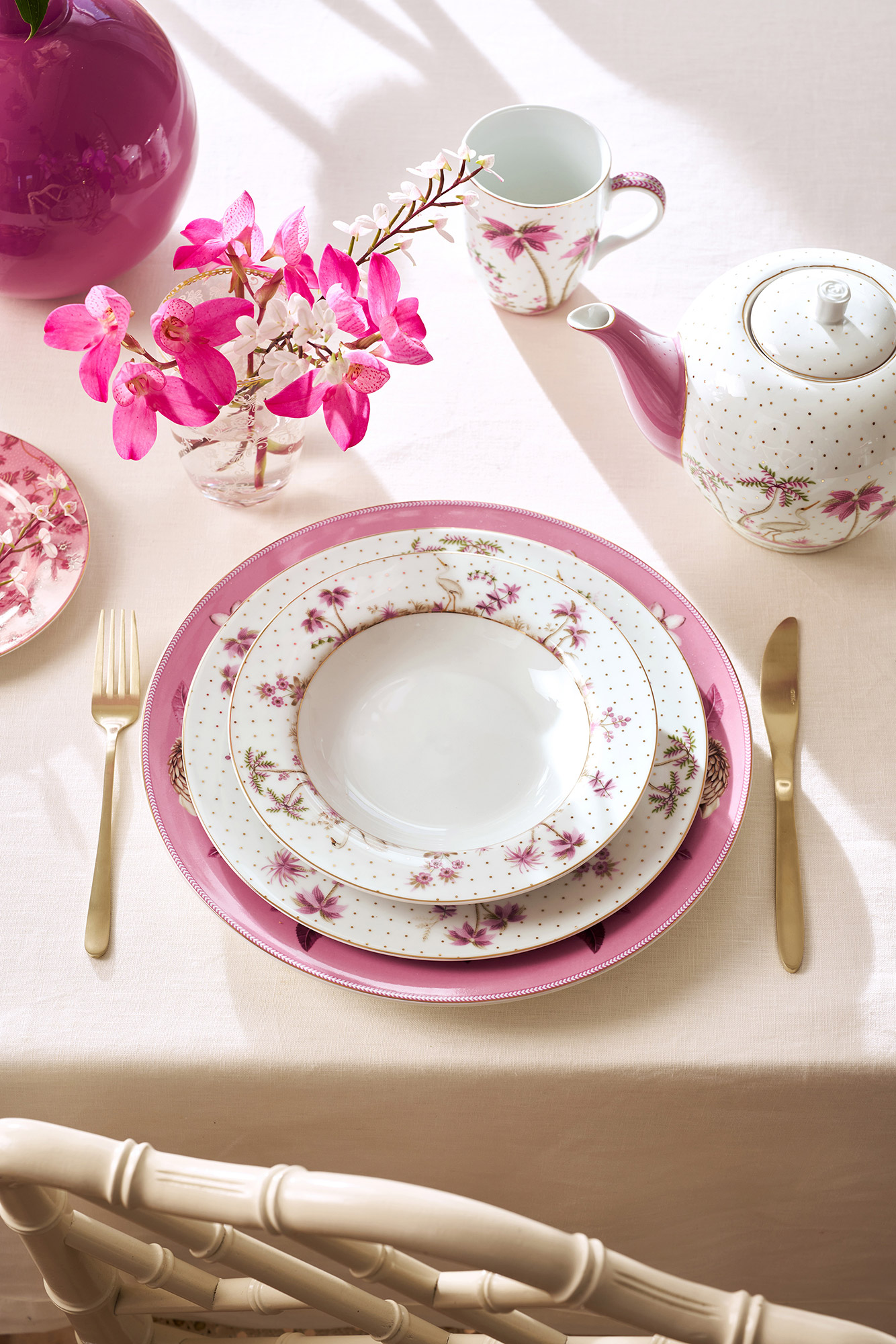 Pip Studio tiefer Teller Jolie | gold pink