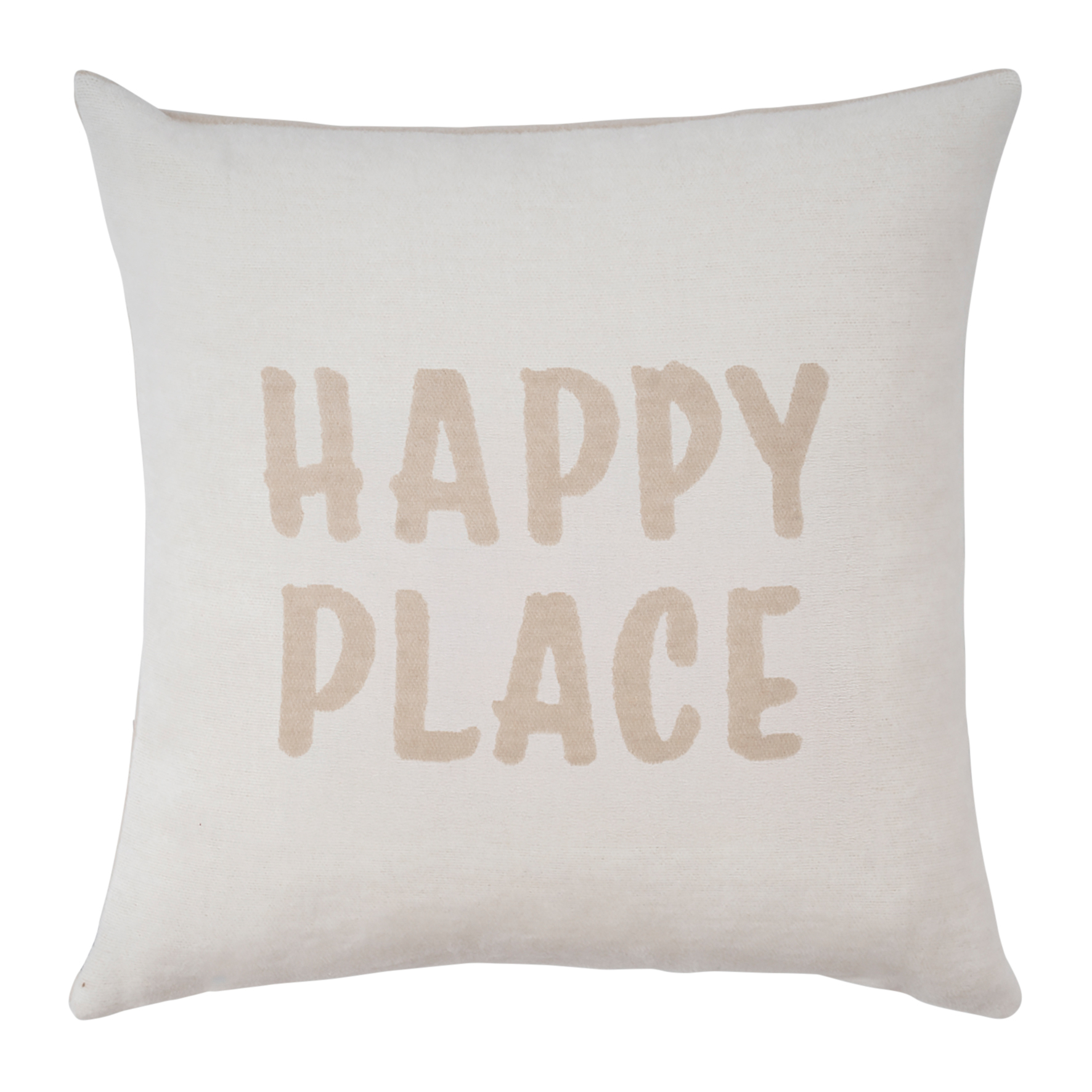 Pad Kissenhülle Cozy Up HAPPY PLACE | sand-creme
