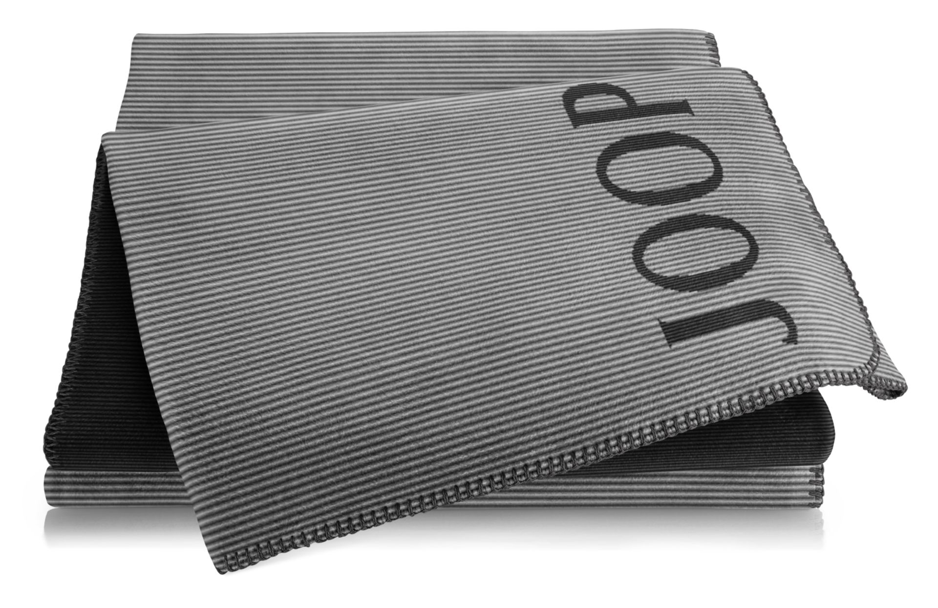 JOOP! Plaid / Wohndecke TOUCH | Anthrazit-Schw.