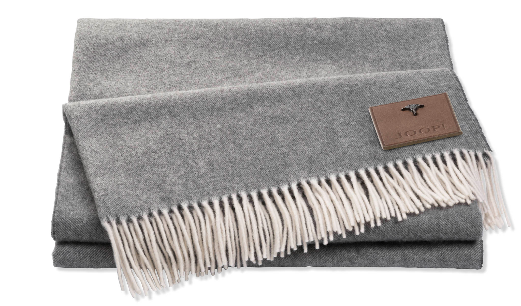 JOOP! Plaid / Wohndecke NOBLE | Graphit