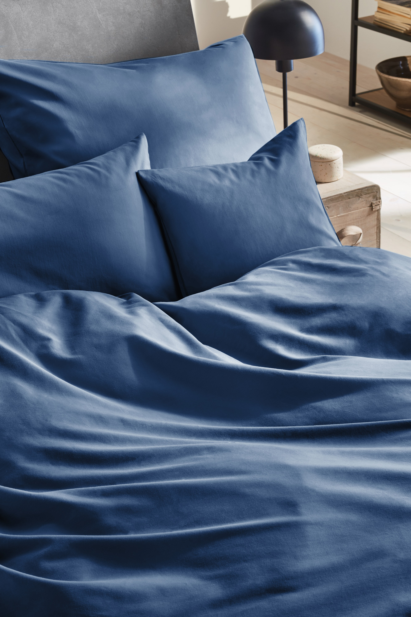 Thomas Luxus Satin-Bettwäsche  | 385 denim