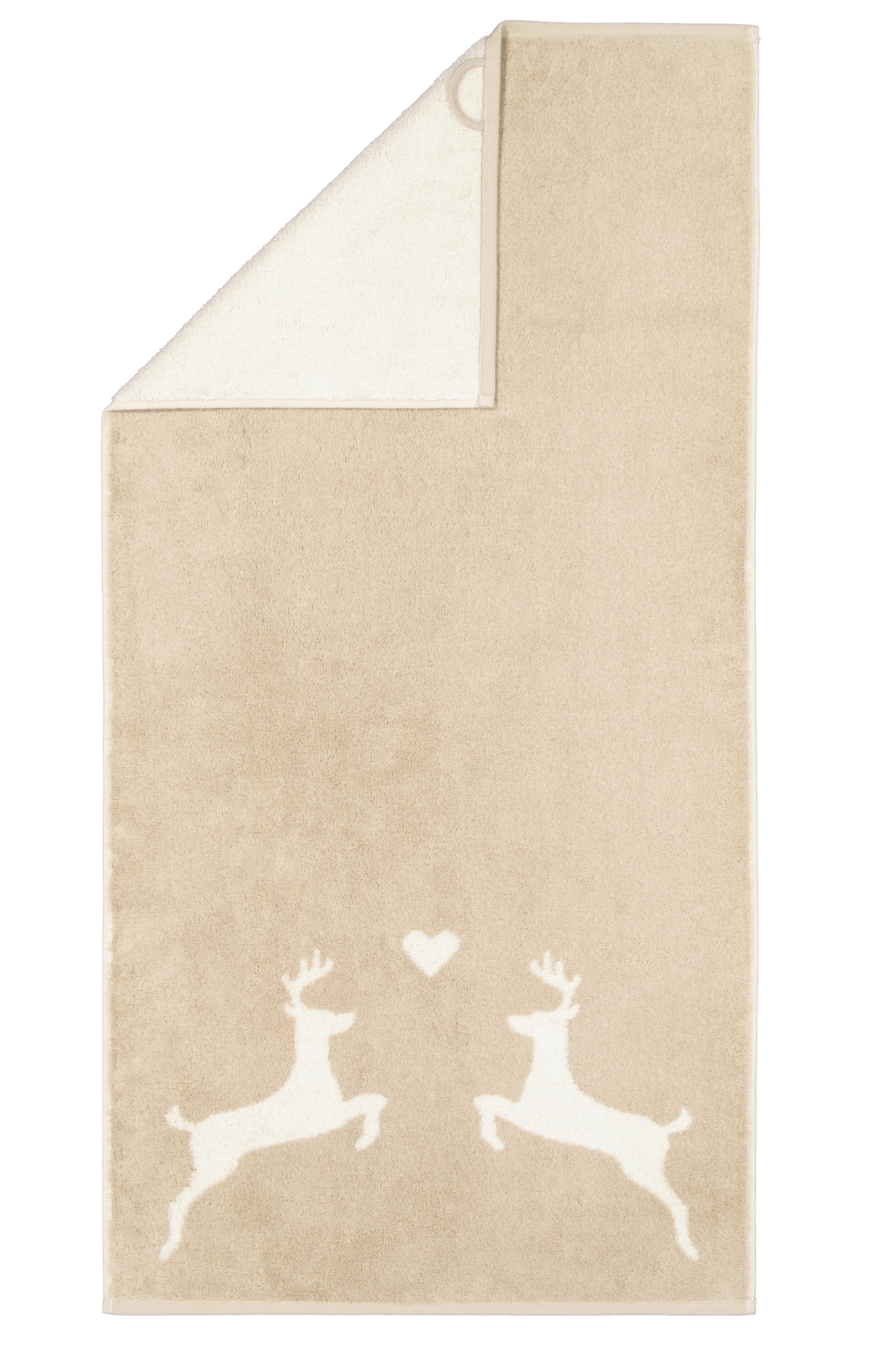 Cawö Duschtuch Alpenchic Edition Hirsche 6228 | 33 Natur