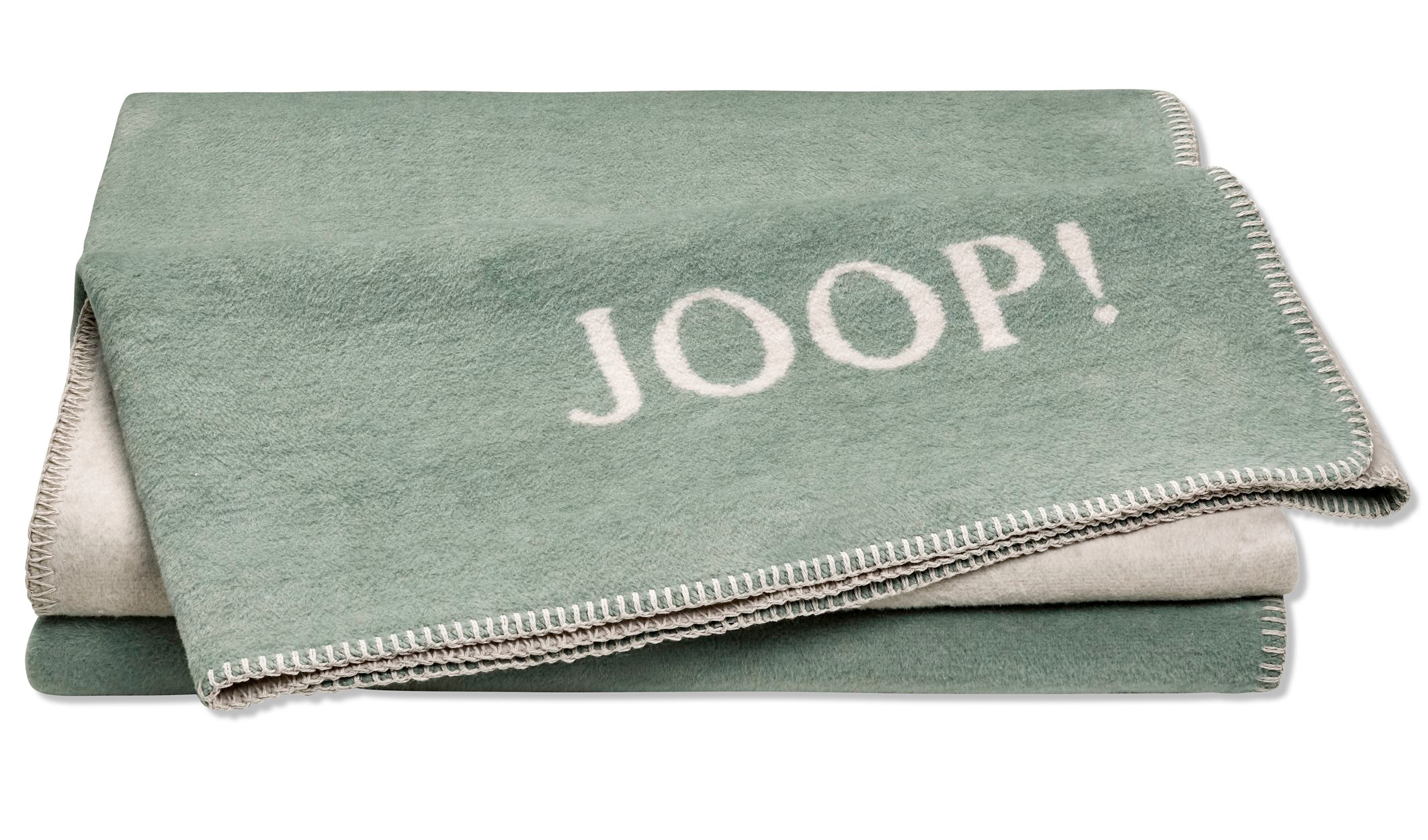 JOOP! Plaid / Wohndecke UNI-DOUBLEFACE | Jade-Silber JOOP! Plaid / Wohndecke UNI-DOUBLEFACE | Jade-Silber