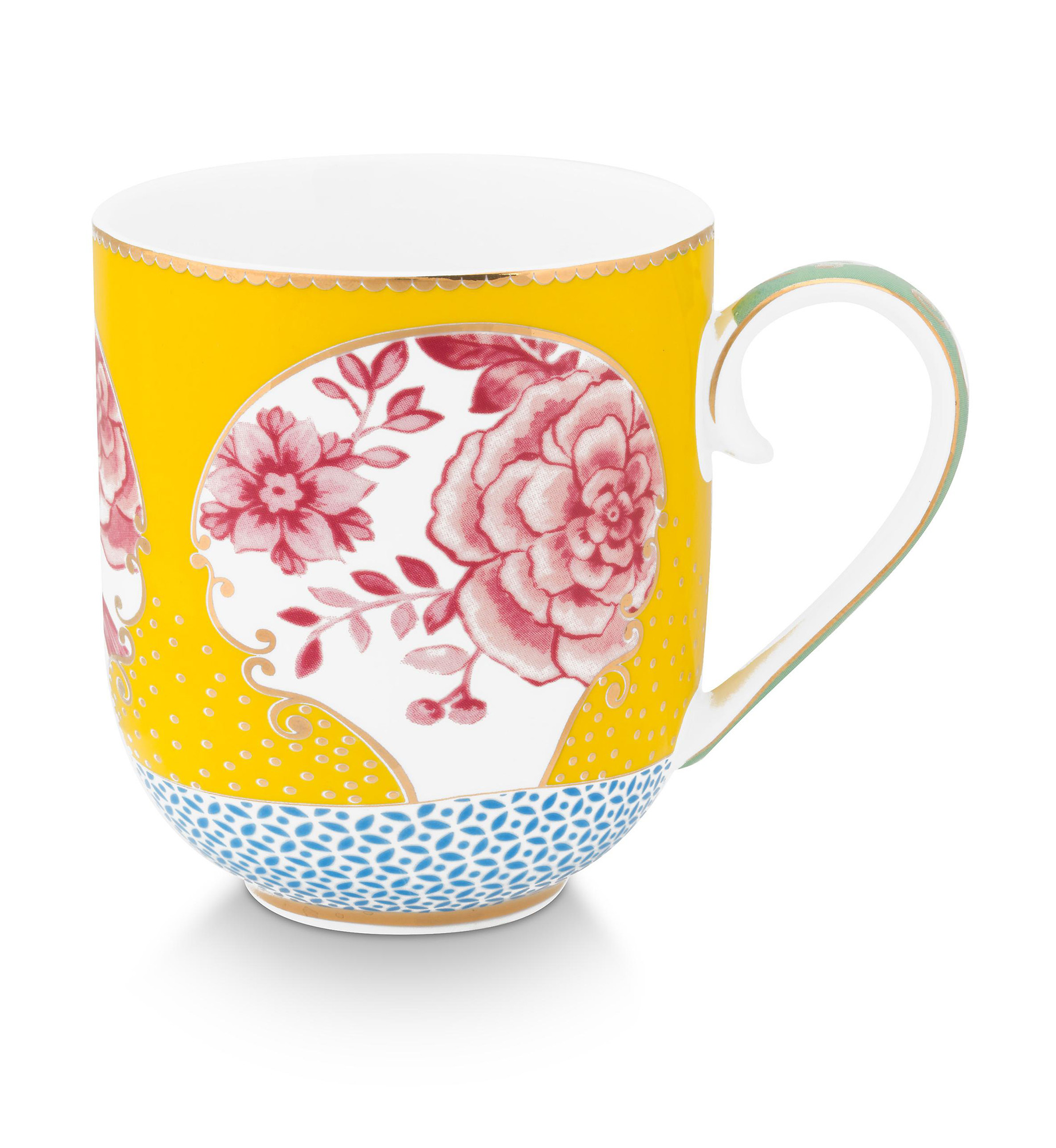 Pip Studio 4er Set Tasse gross Royal | Yellow