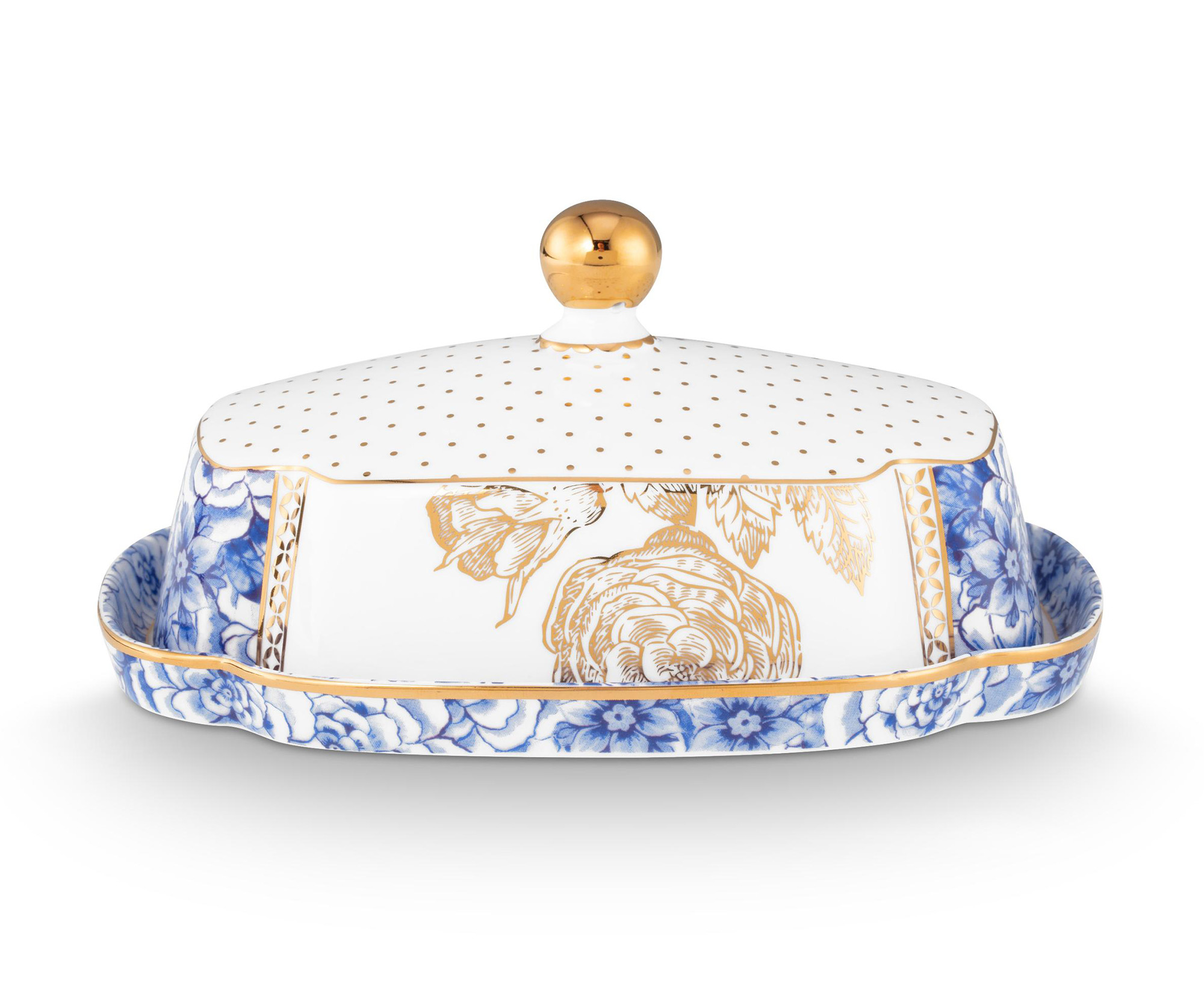 Pip Studio Butterdose Royal | White