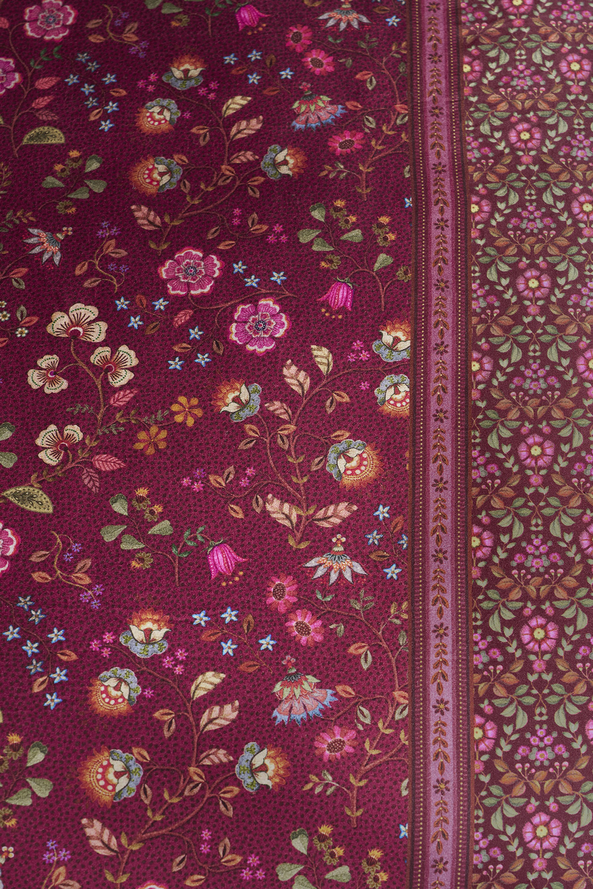 Pip Studio Bettwäsche Flora Bangalore | Dunkelrosa
