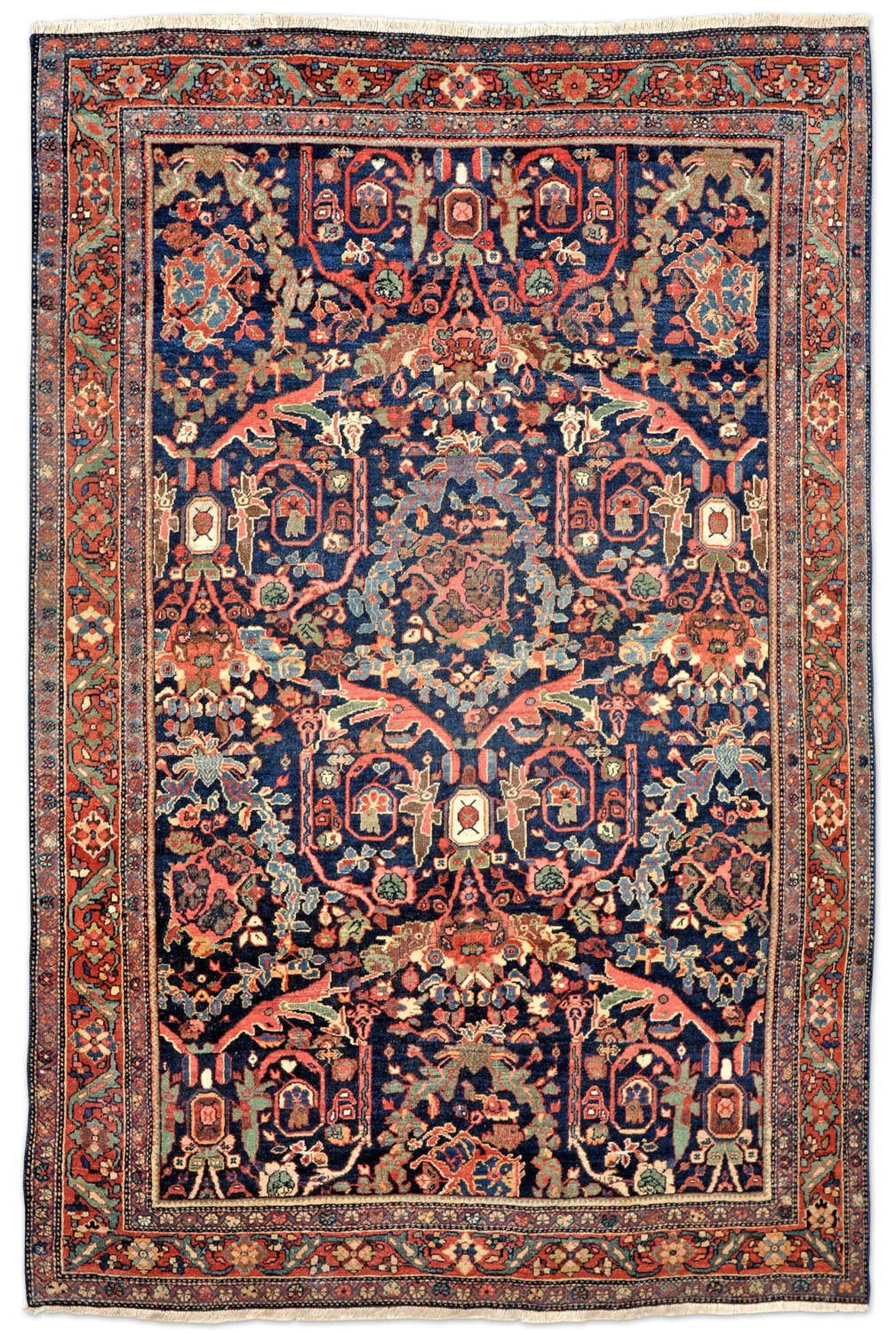 Sarough Mostofi Perserteppich antik 135 x 200 cm
