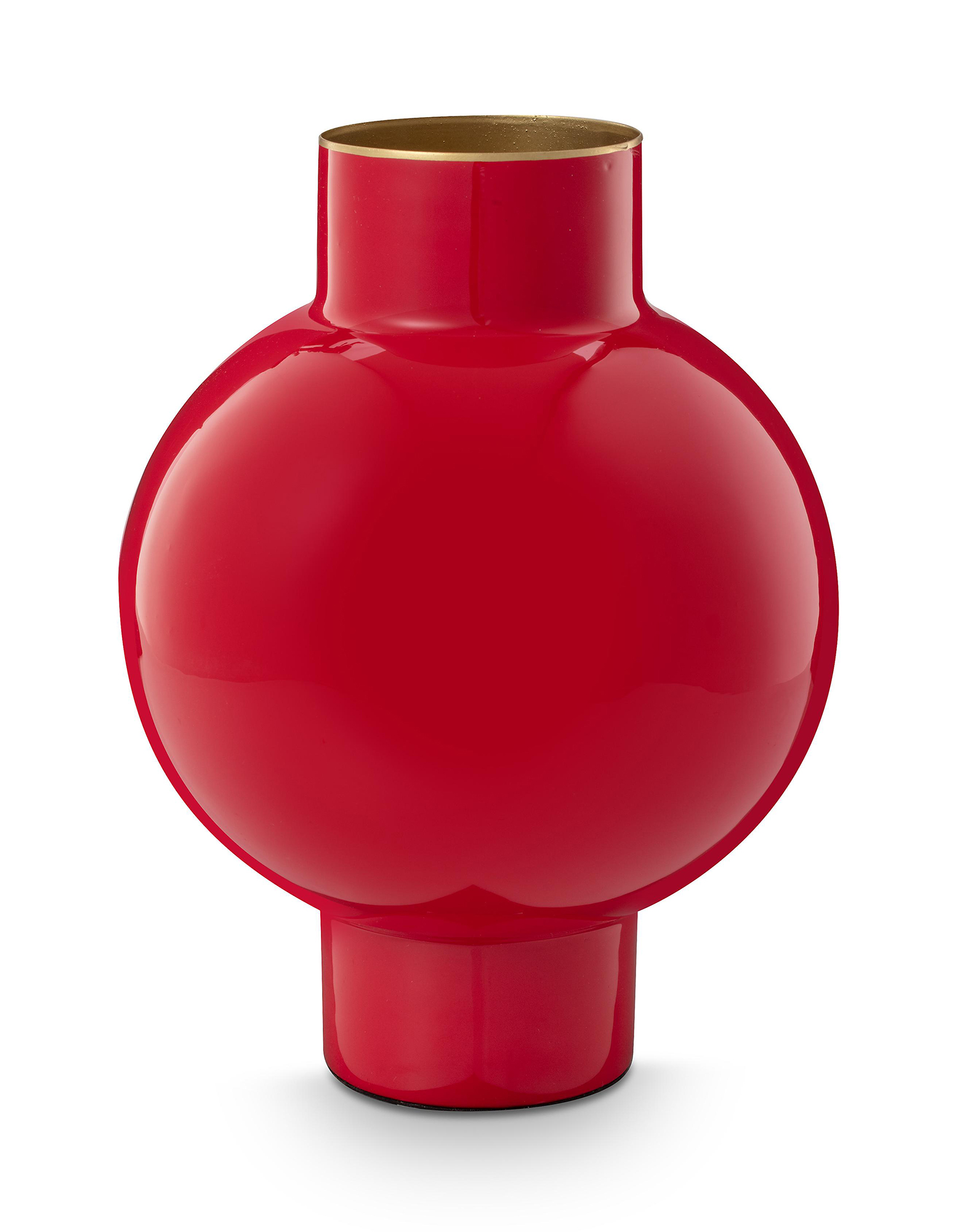 Pip Studio Metall Vase klein Home Accessories | rot