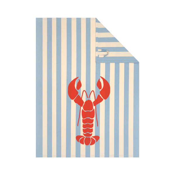 Cawö Geschirrtuch Prints & Stripes 542 | 13 blau/natur