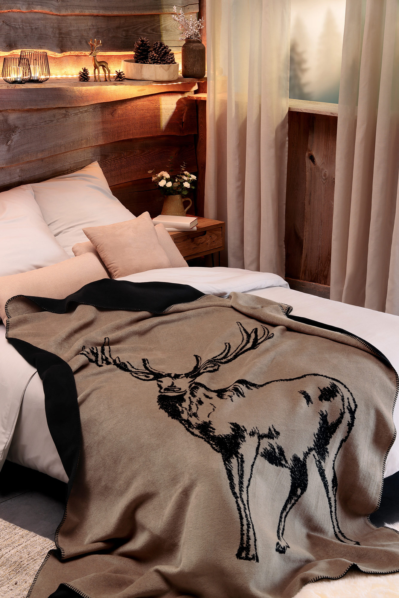 Biederlack Plaid / Decke Deer