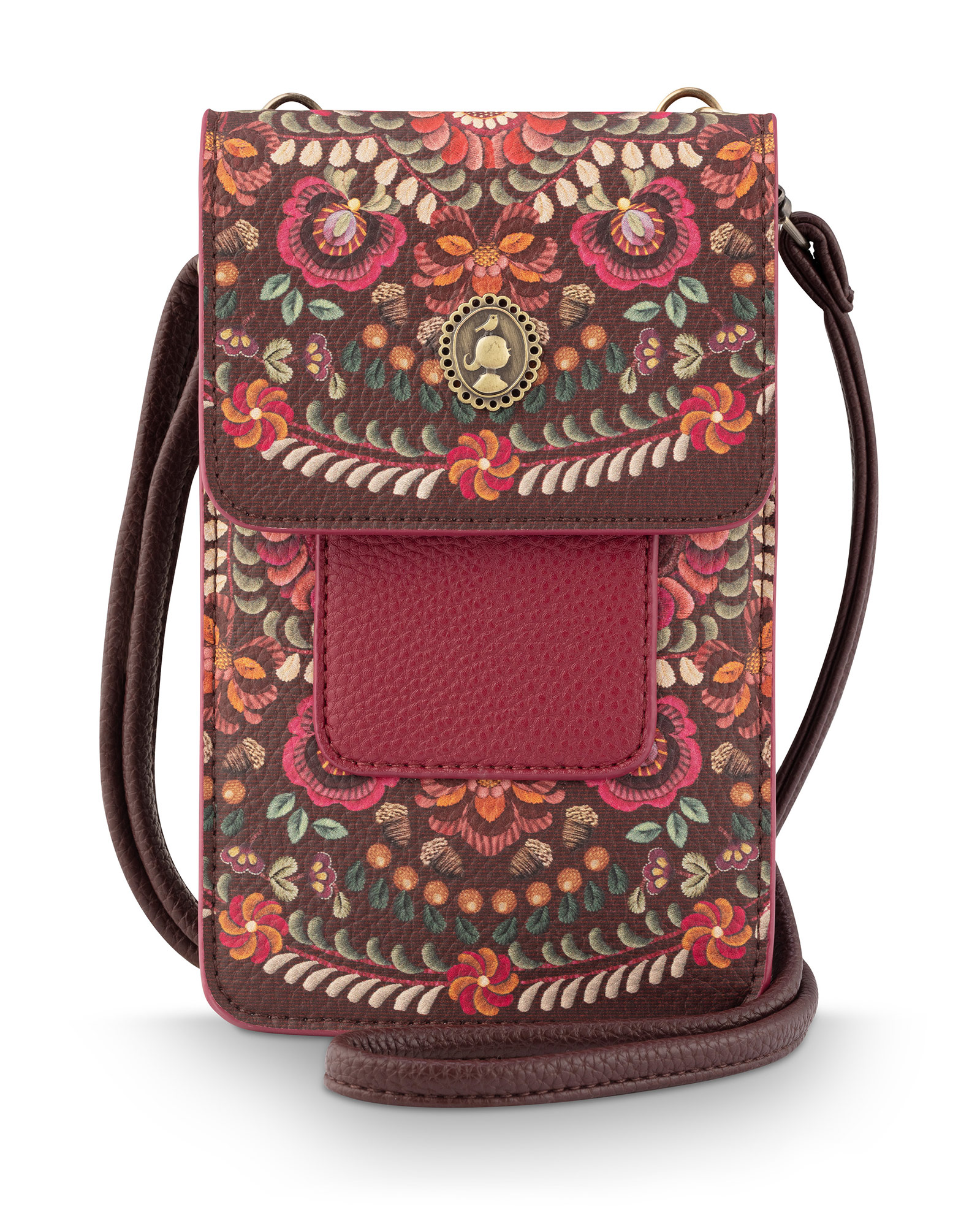 Pip Studio Handytasche Peggy Il Ricamo | dunkelrot