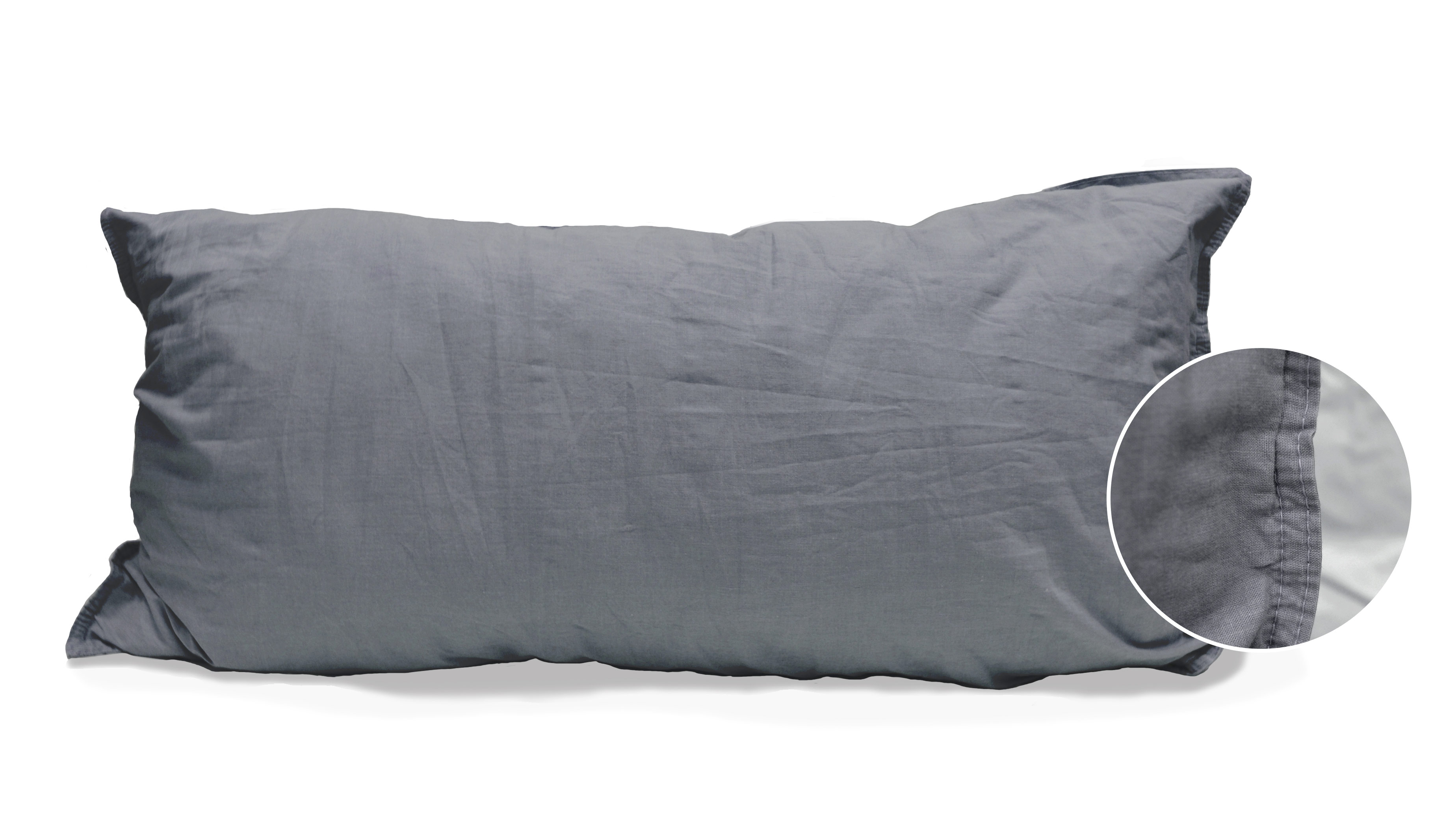 Thomas Renforce-Kissenhülle Stonewashed  | 888 anthrazit