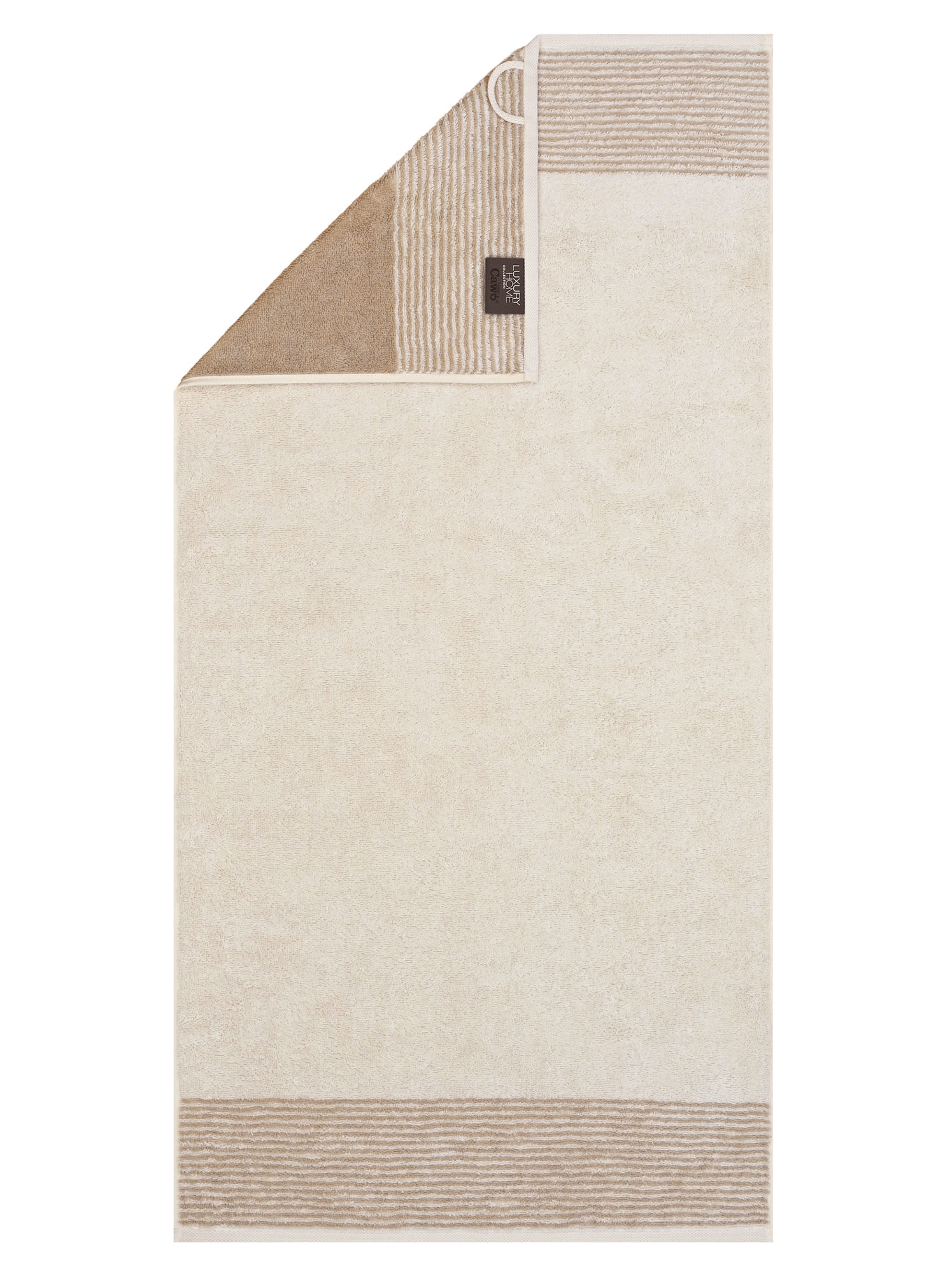 Cawö Handtuch Luxury Home Two-Tone 590 | 36 natur Cawö Handtuch Luxury Home Two-Tone 590 | 36 natur