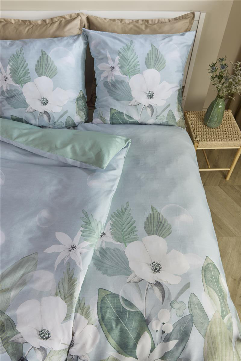 Beddinghouse Satin-Bettwäsche Eva | Blau