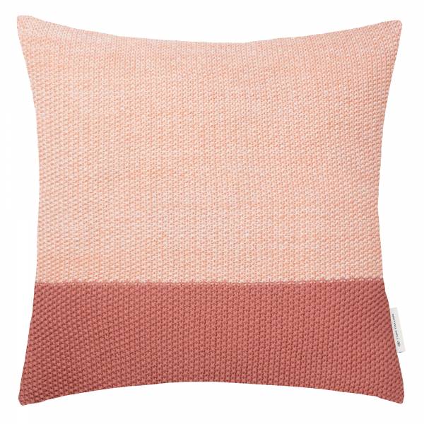 Tom Tailor Kissenhülle Knitted Block | 050 peach-rose