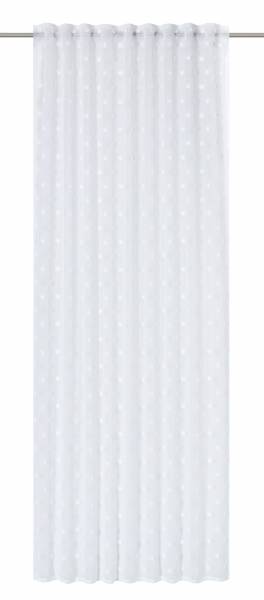 Elbersdrucke Vorhang Fluffy Dots 201401 | 0 weiß