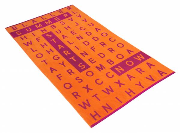 Vossen Strandtuch Crossword | 001 orange