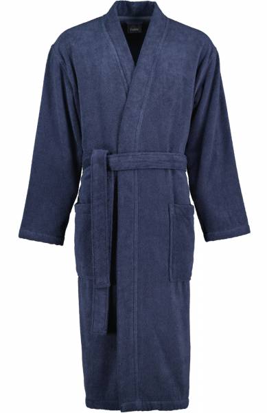 Cawö Herren Kimono-Bademantel 828 | 17 blau